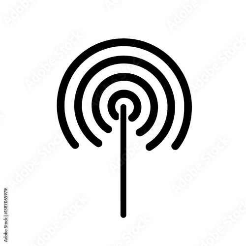 Vector illustration of a target icon on a white background, stylishly designed for web use