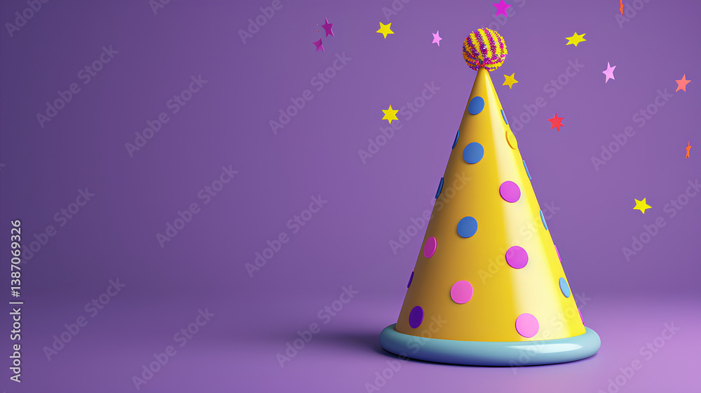 Birthday hat, 3d animation Birthday hat, 3d animation