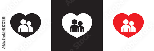 Local Community Support Icon. Vector for websites, mobile interfaces, presentations, banner, visual branding etc. Vector illustration. isolated on white and black background. EPS 10