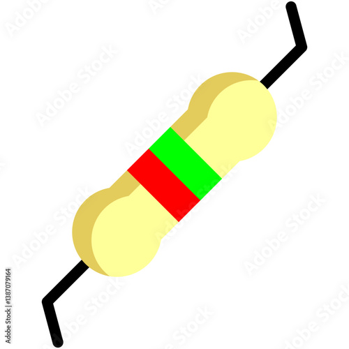 resistor- flat icon