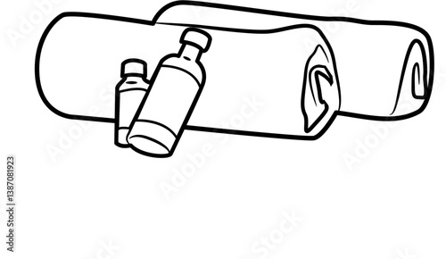 peaceful selfcare routine coloring page