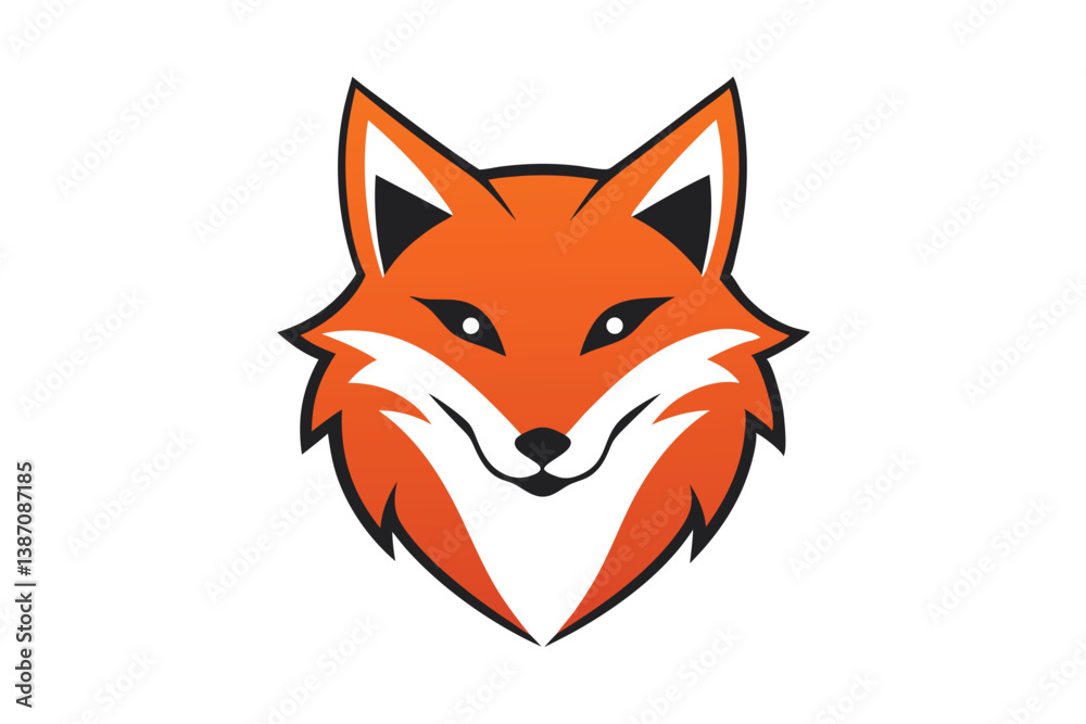 Obraz premium red fox cartoon