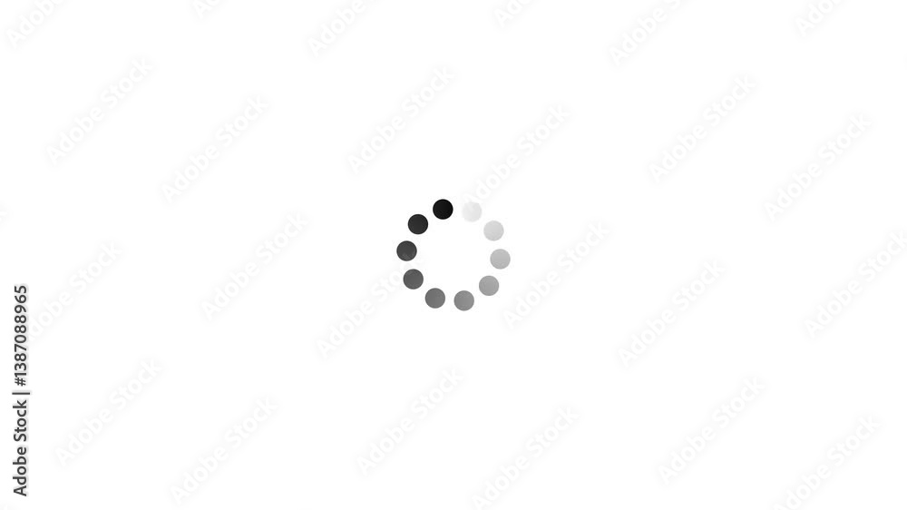 Overlay Loading or Progress Icon Indicator white Background, Loading Animation Loading download animation stock video, Rounding Loading Circle Icon Animation, circle progress bar spinning animation. 