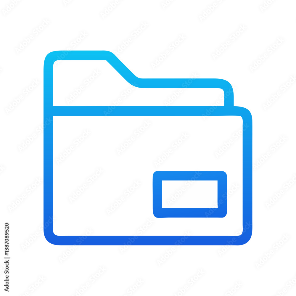 Folder Icon Representing File Directory Icon Design Folder Icon Representing File Directory Icon Design
