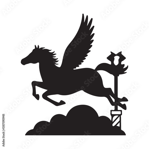 cute pegasus horse animals unicorn clipart cartoon icon set vector design illustrations
