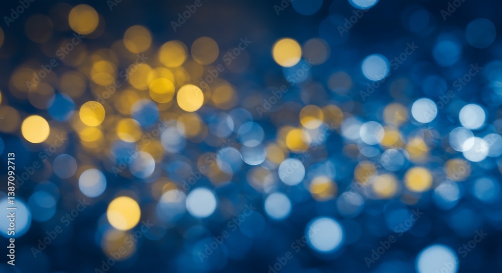 Blue & Gold Bokeh Dream AI Generated Blue & Gold Bokeh Dream AI Generated