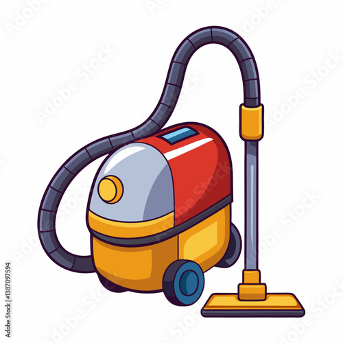 cartoon vacuum cleaner