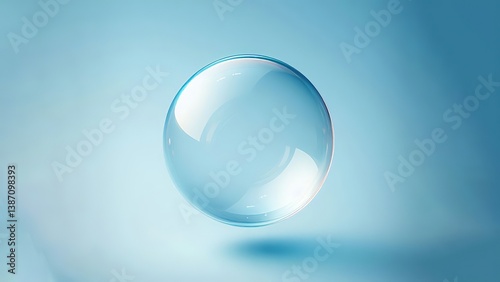 esfera 3d. fondo liso aislado