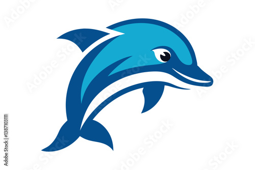 dolphin isolated on white background