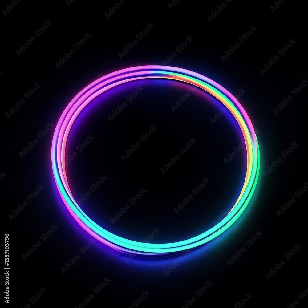Vibrant Neon Circle Graphic Design Vibrant Neon Circle Graphic Design