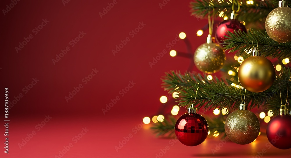 Crimson Glow: Festive Ornament Charm AI Generated Crimson Glow: Festive Ornament Charm AI Generated