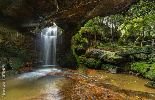 Beautiful Landscapes of Garden of caves, Meghalaya, Cherrapunji, Sohra, India