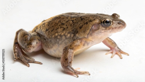 African Clawed Frog on studio background
