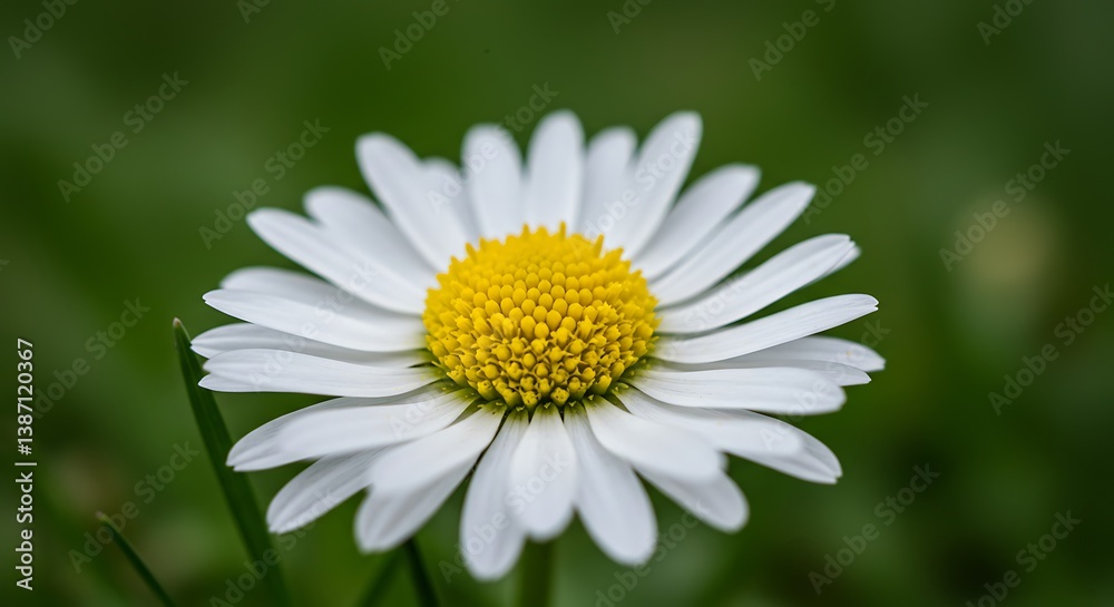 Daisy's Golden Heart: Macro Photography AI Generated Daisy's Golden Heart: Macro Photography AI Generated