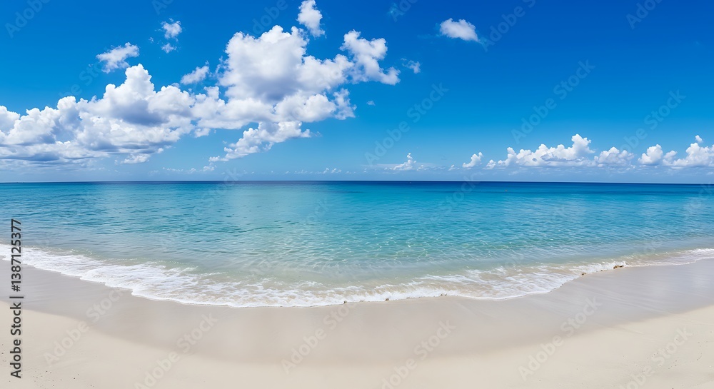 Azure Serenity: Coastal Panorama AI Generated Azure Serenity: Coastal Panorama AI Generated