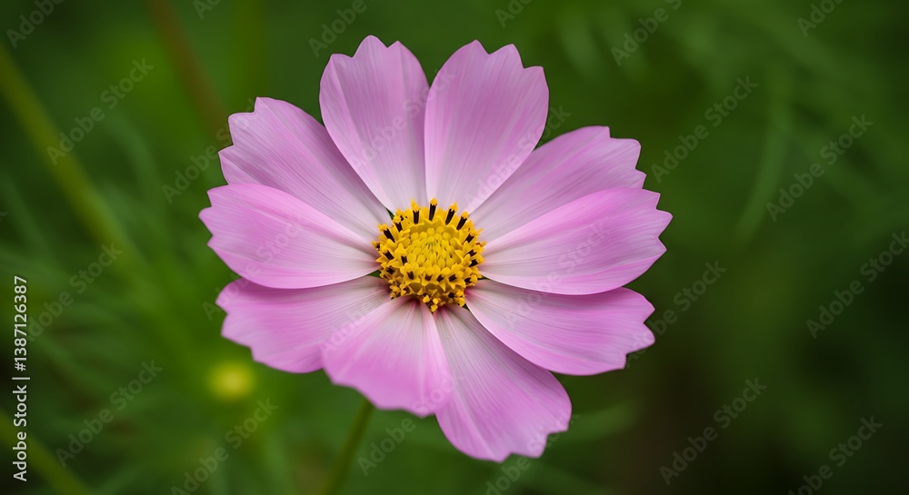 Obraz premium Cosmos Bloom: Soft Pink Petals AI Generated