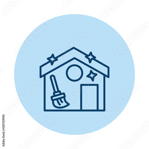  house clean vector, pixel perfect, illustrator file 
 