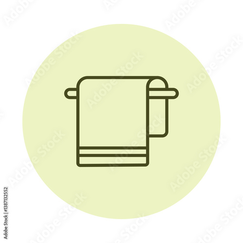 Towel vector, pixel perfect, illustrator file 
