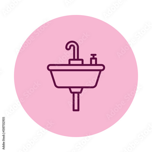 Wash Basin vector, pixel perfect, illustrator file 
