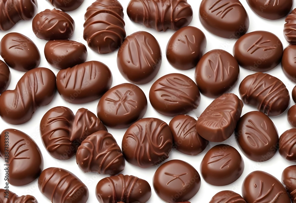 Chocolate candy isolated on white background Chocolate candy isolated on white background