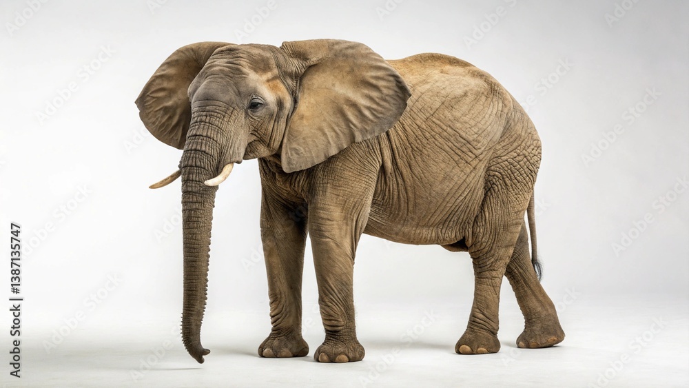 Obraz premium African Forest Elephant on studio background 