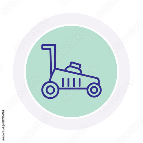 Grass Cutter vector, pixel perfect, illustrator file 
