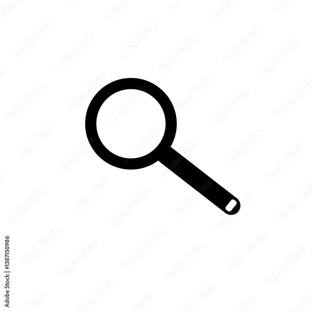 Magnifier Icon Design Illustration Template Magnifier Icon Design Illustration Template