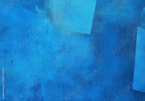 Serene Blue Abstract Artwork with Soft Textures and Subtle Geometric Shapes
