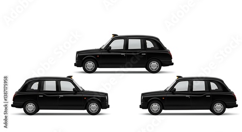 Black Cab Trio AI Generated