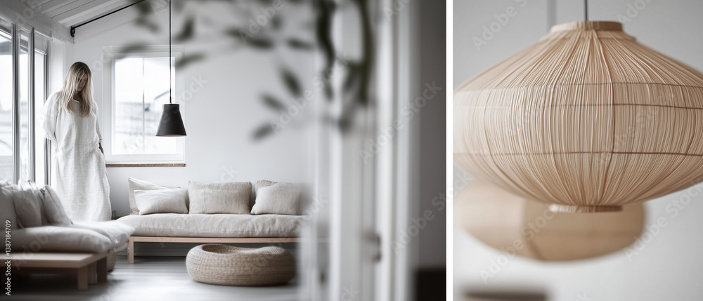 Minimalist Interior with Soft Focus and Neutral Decor