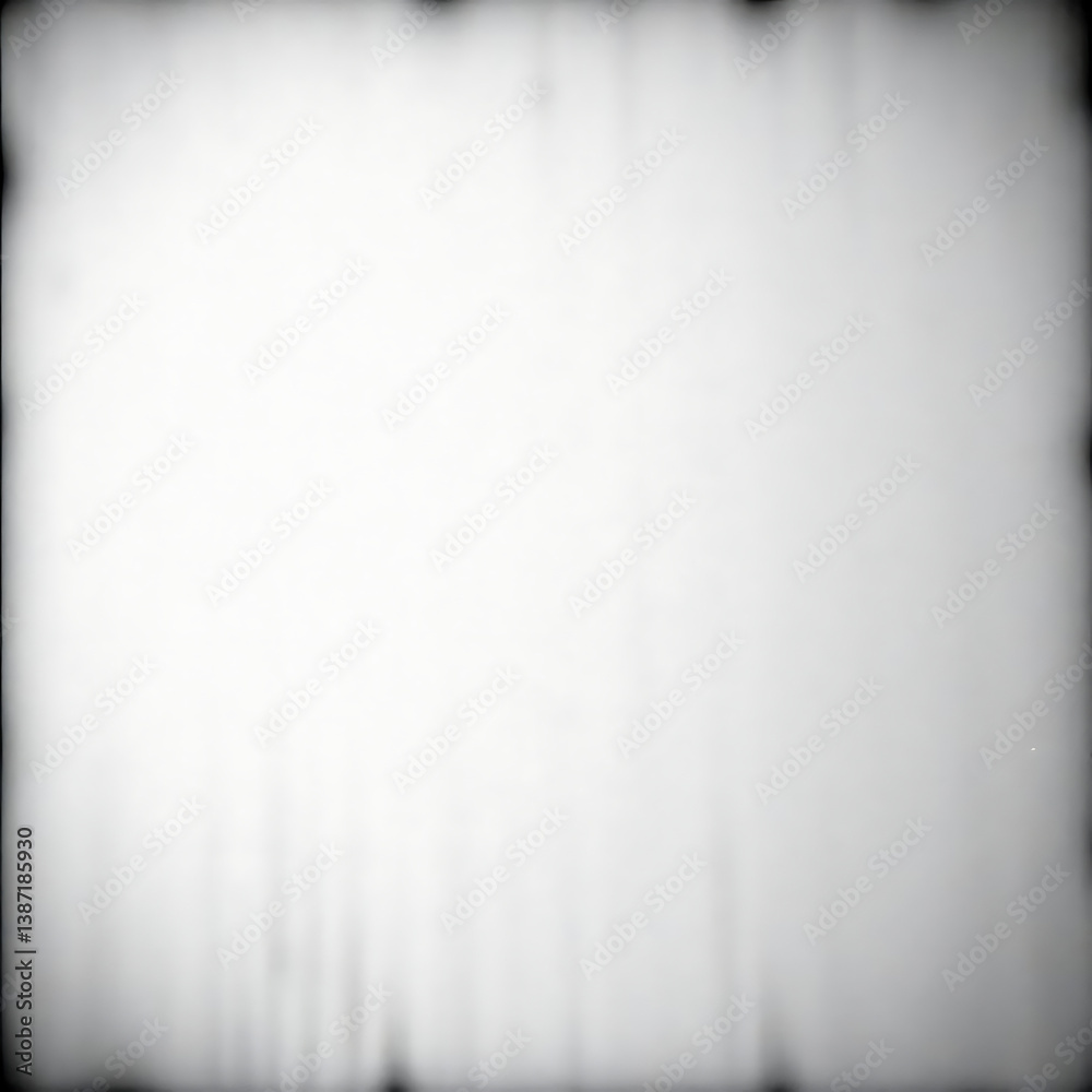 Obraz premium Grainy Grayscale Texture with Vintage Noise Effect and Vignette Edges, Evoking Aged Photo or TV Static in an Abstract, Uniform, Non-Representational Style