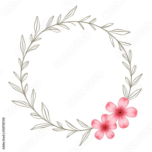 Wallpaper Mural floral frame vector Torontodigital.ca