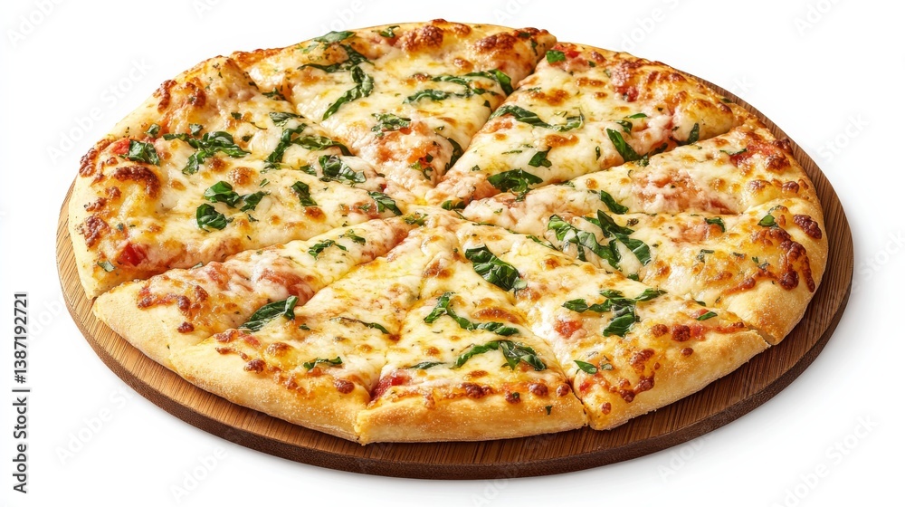 A cheesy margherita pizza with fresh basil and tomato. Featuring simplicity and flavor A cheesy margherita pizza with fresh basil and tomato. Featuring simplicity and flavor