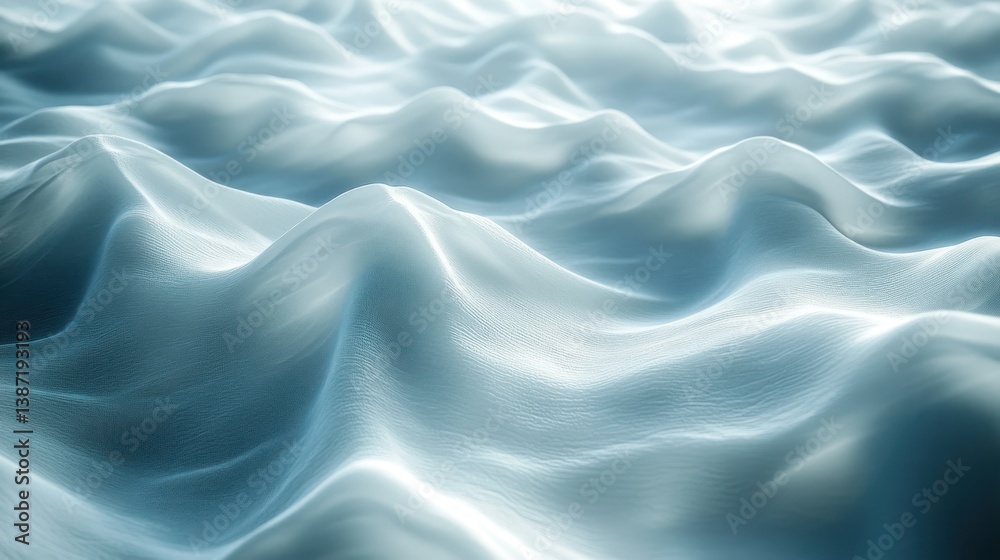 Obraz premium Soft, flowing fabric with gentle waves. Detailed texture