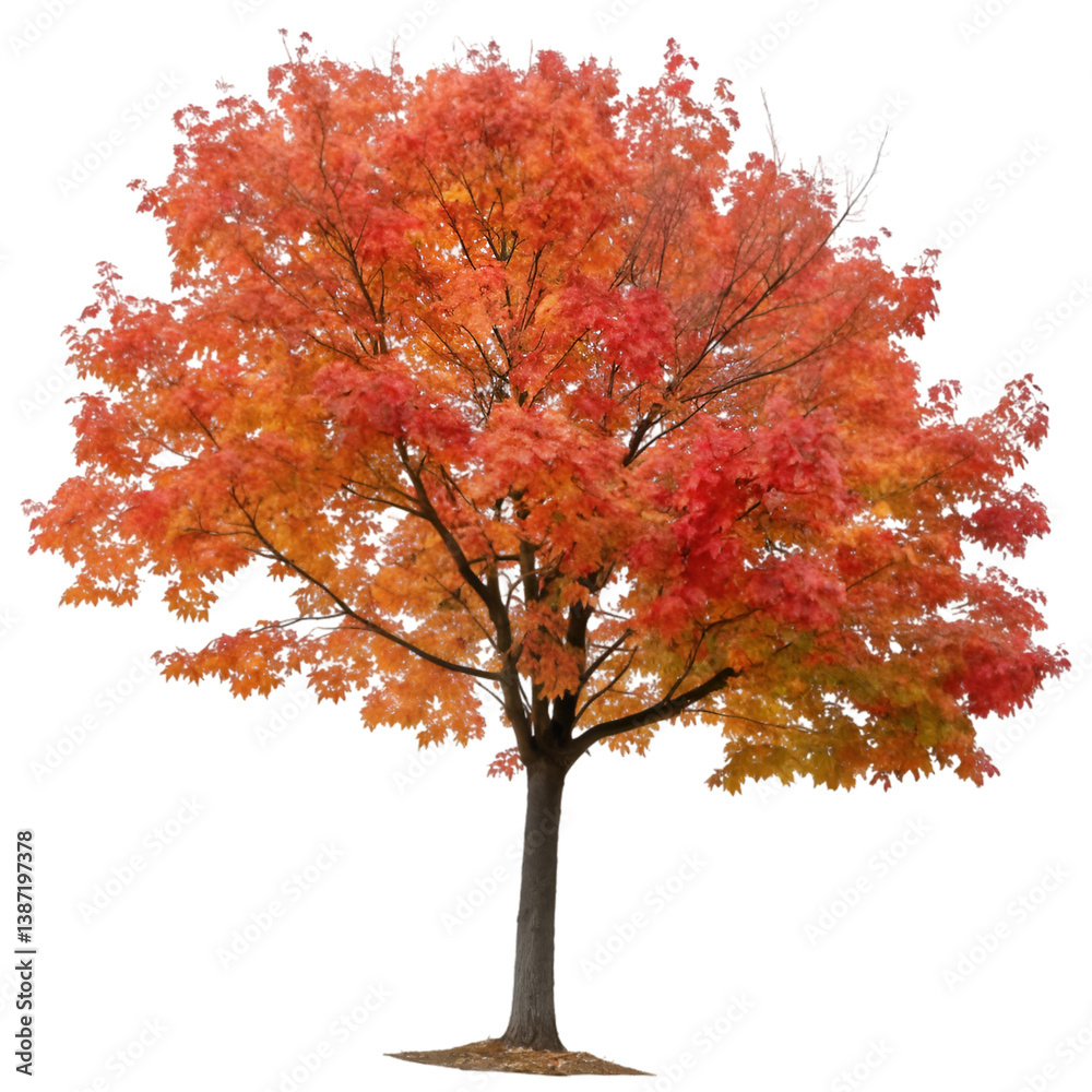Maple tree isolated on transparent background Maple tree isolated on transparent background