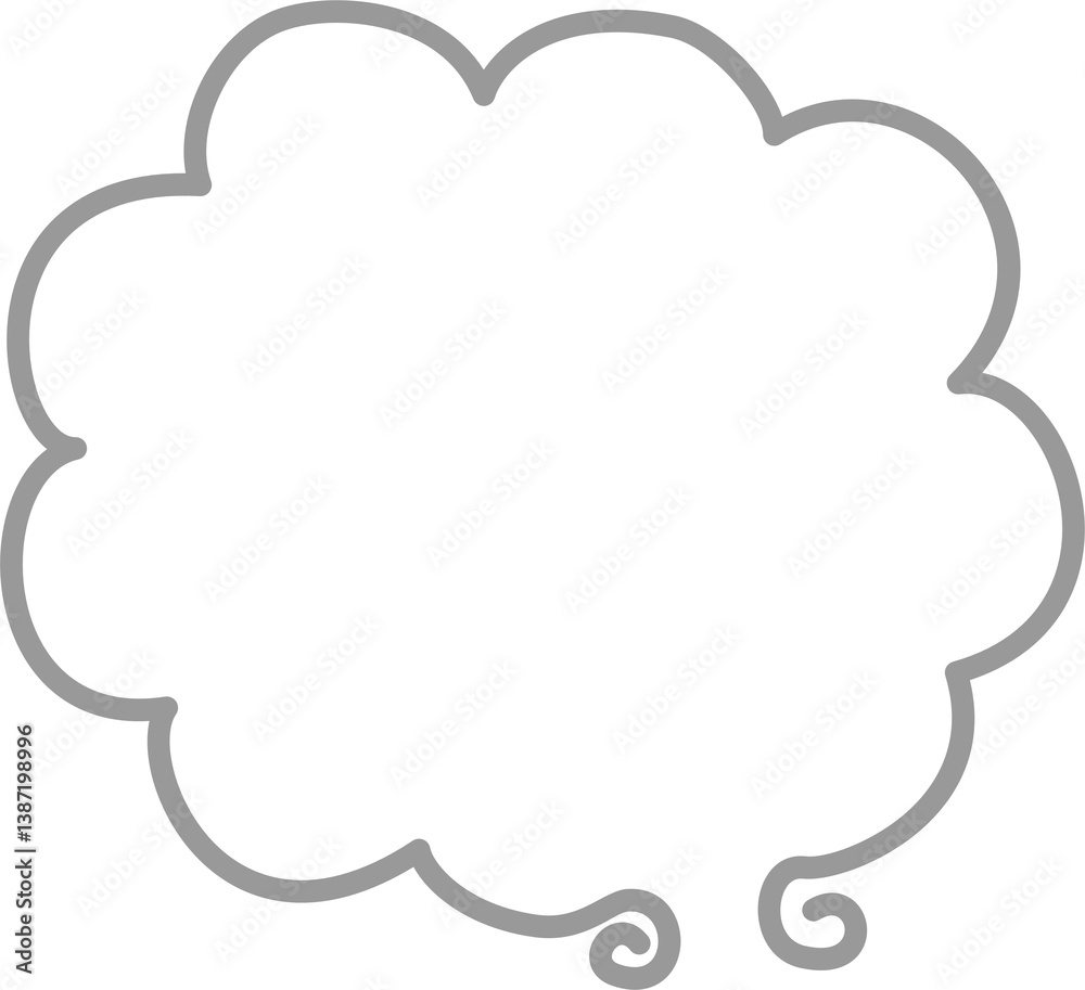 minimal doodle hand draw speech bubble balloon, think speak talk text box banner, flat design png illustration minimal doodle hand draw speech bubble balloon, think speak talk text box banner, flat design png illustration