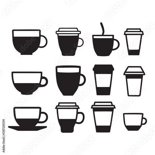 Wallpaper Mural set of cups Torontodigital.ca