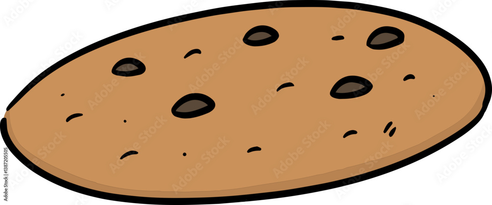 Fototapeta premium Illustration of cookie 