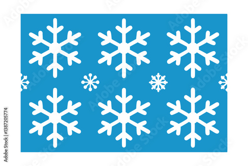set of vector snowflakes