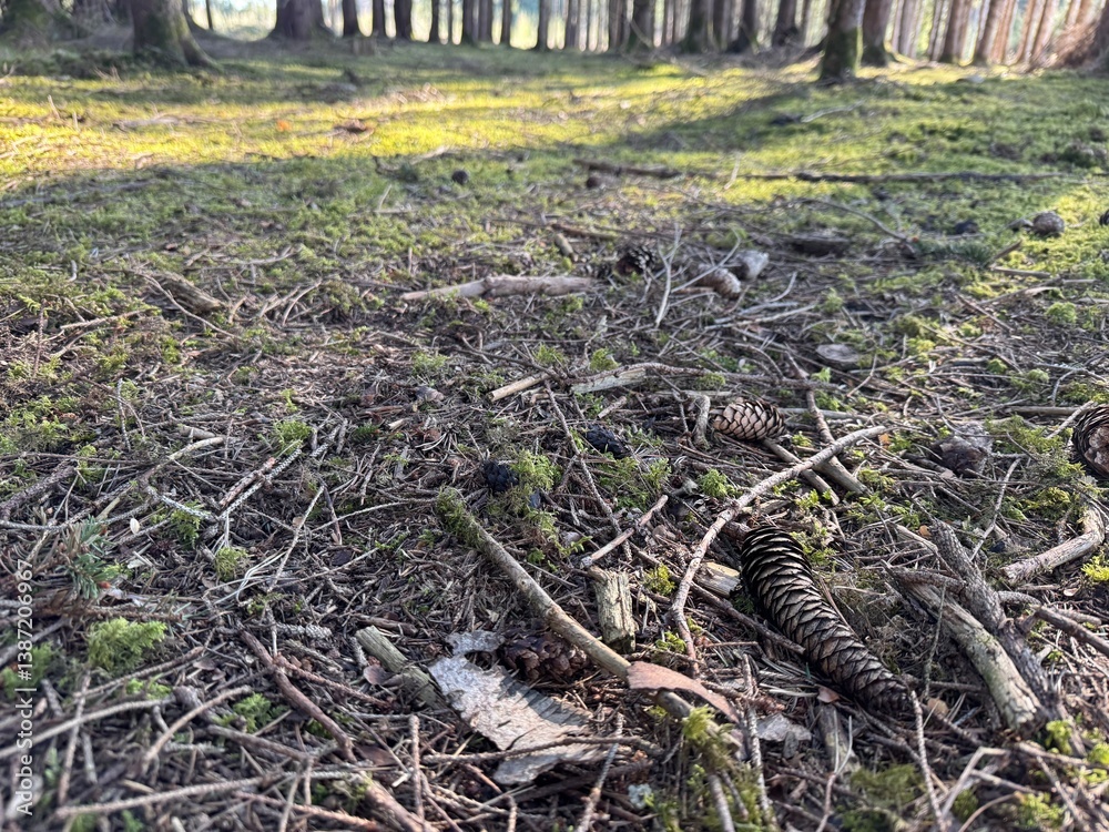 Obraz premium dead tree on the ground