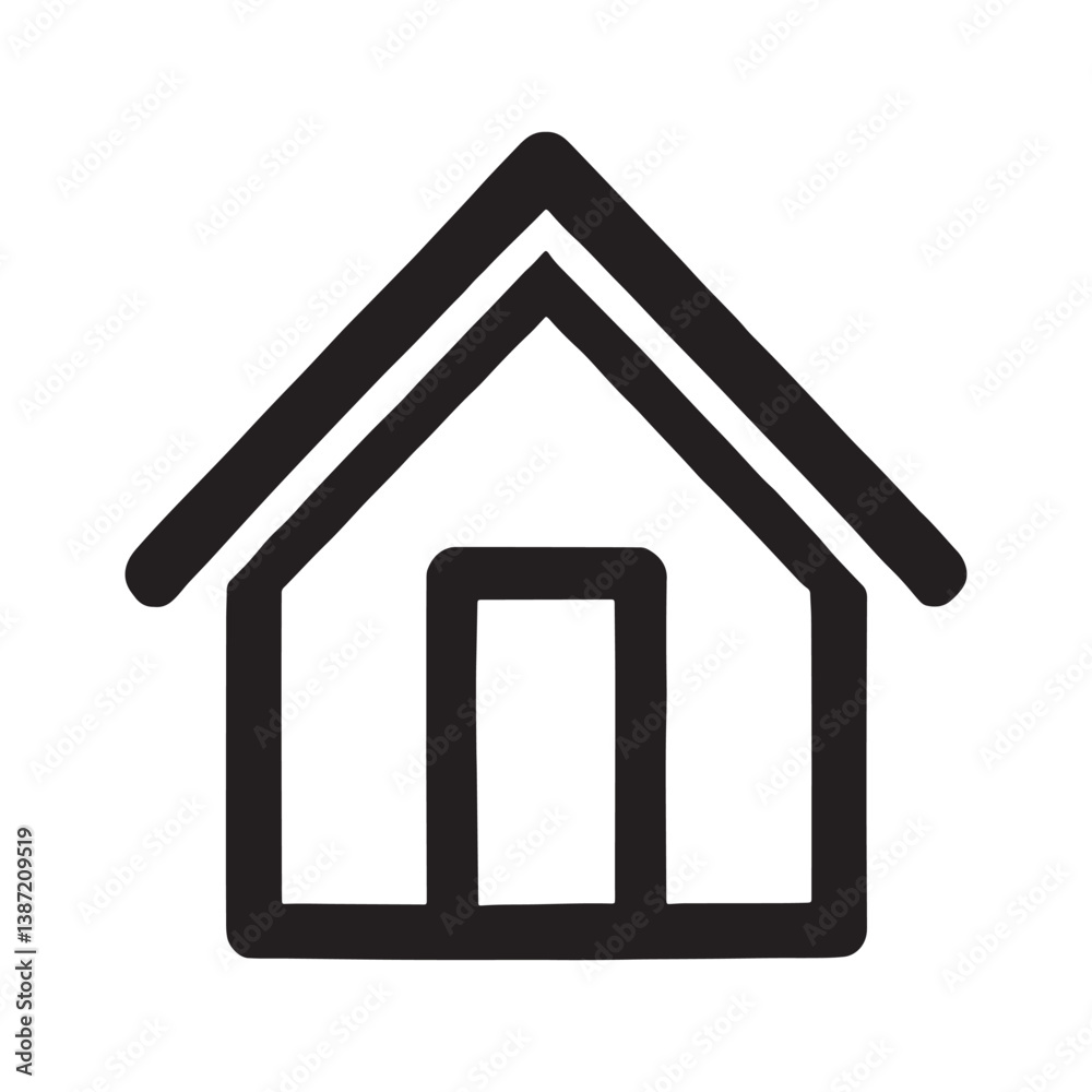 A simple and minimalistic icon of a house..eps A simple and minimalistic icon of a house..eps