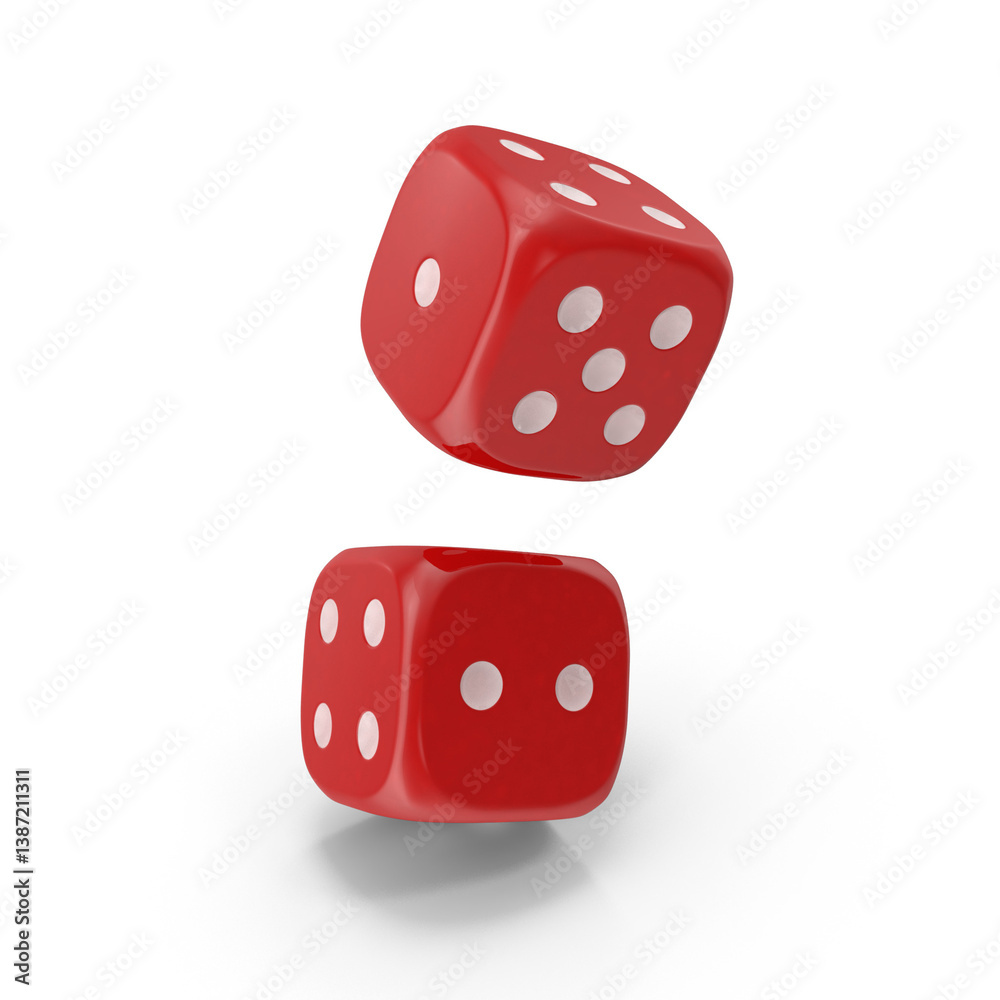 Two red dice Two red dice