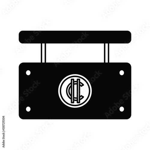 Signage crypto icon with modern, bold design. Ideal for blockchain navigation, crypto platforms, and digital finance. High-quality vector, fully editable and perfect for any project.