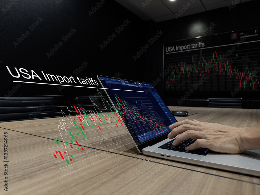 3D Visualization of USA Import Tariffs Analysis