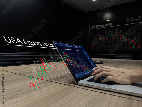 3D Visualization of USA Import Tariffs Analysis