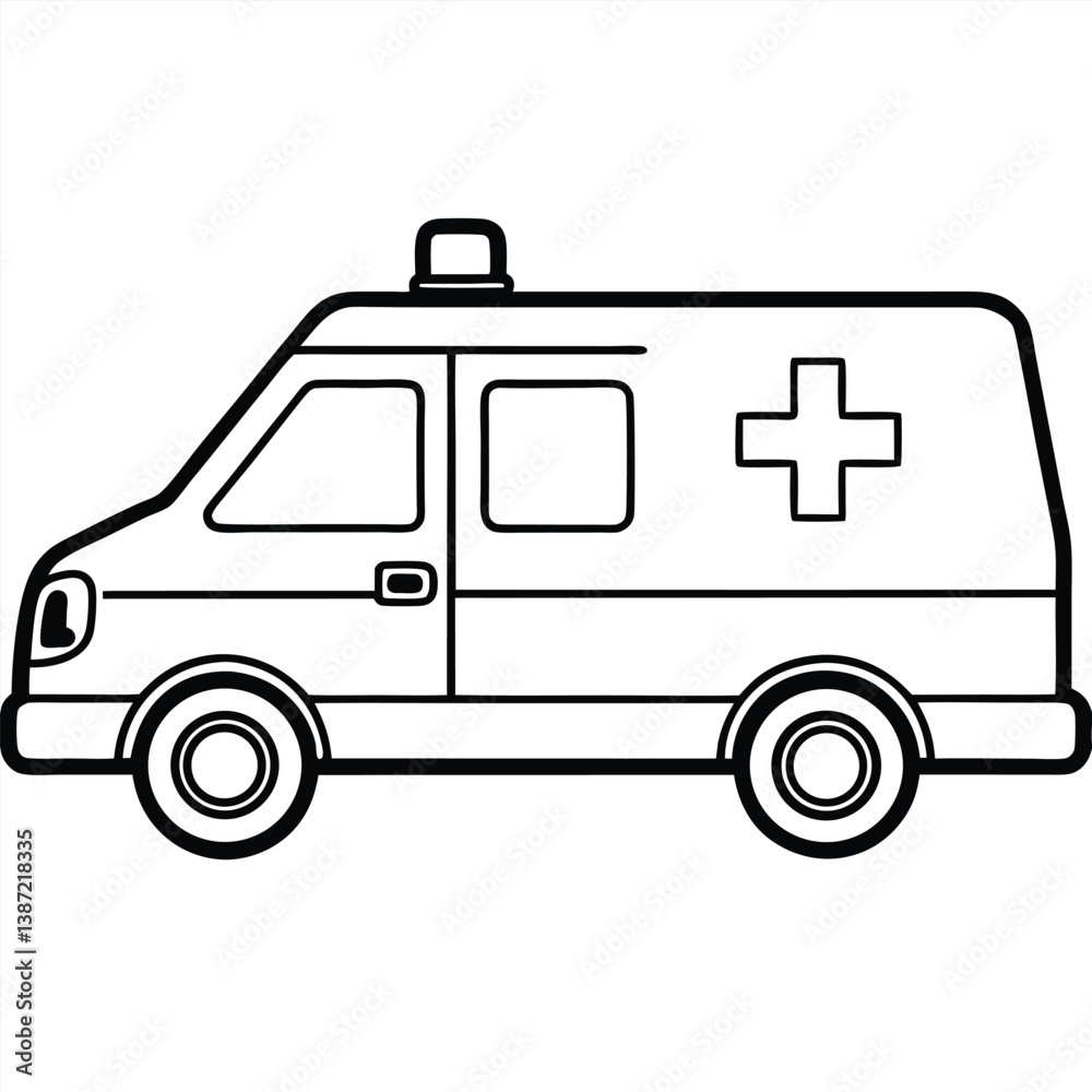 ambulance car isolated on white ambulance car isolated on white