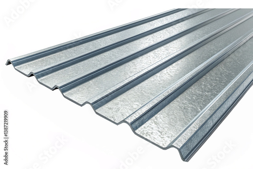 Galvanized Steel Roofing Sheet with Corrugated Texture for Industrial and Construction Applications