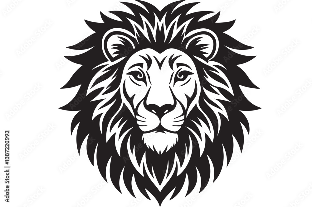 Fototapeta premium lion head vector