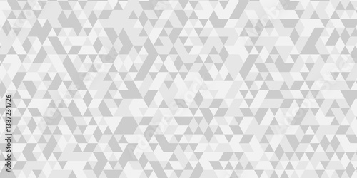 Abstract geometric wall tile and metal cube background triangle wallpaper. Seamless geometric pattern low polygon backdrop background. Gray diamond overlap polygonal background.