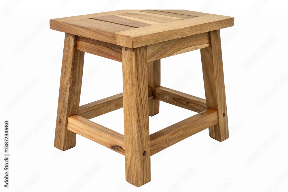 Natural Wooden Stool with Simple Design and Strong Structure for Home and Garden Use Natural Wooden Stool with Simple Design and Strong Structure for Home and Garden Use